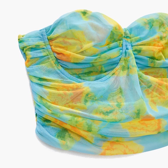 Zara Tops Zara Tulle Corset Top Poshmark